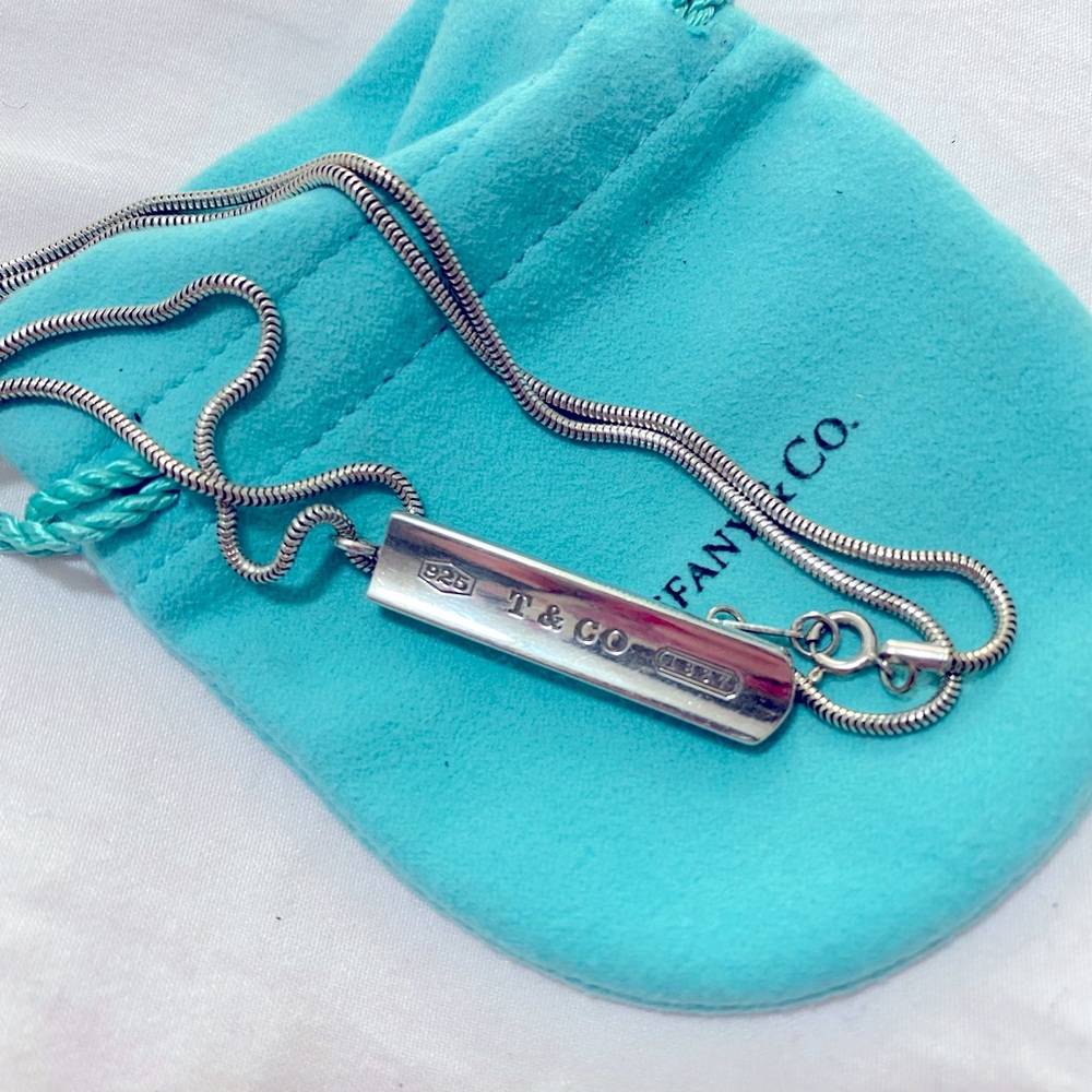 Tiffany & Co. Bar Pendant Necklace